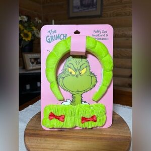 THE GRINCH Puffy Spa HEADBAND & WRISTBANDS